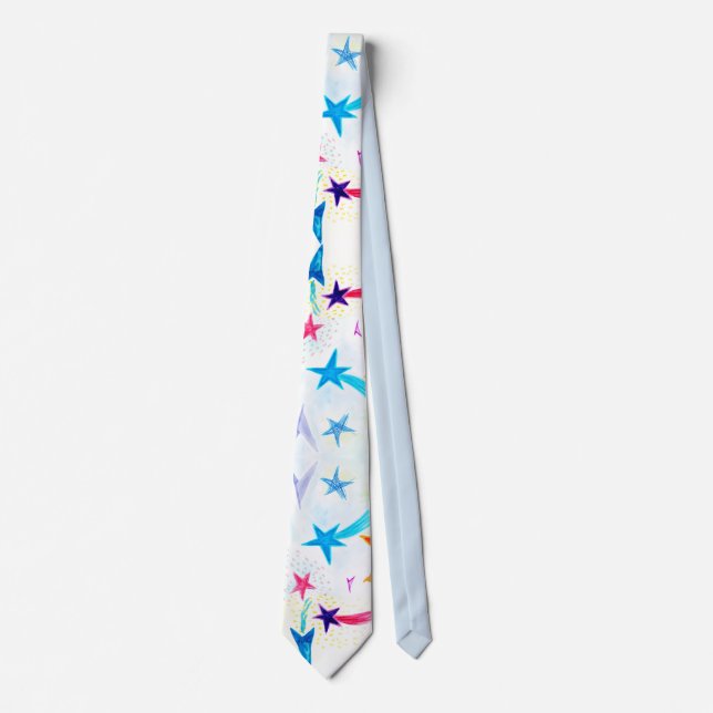 Gravata Torre Laranja e Azul (Frente)