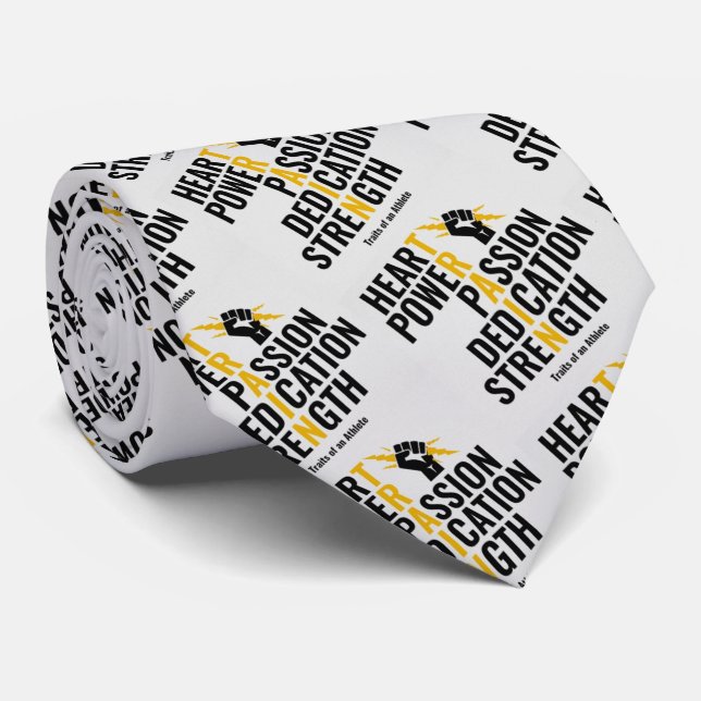 Gravata Traços de um Atleta (Rolled)