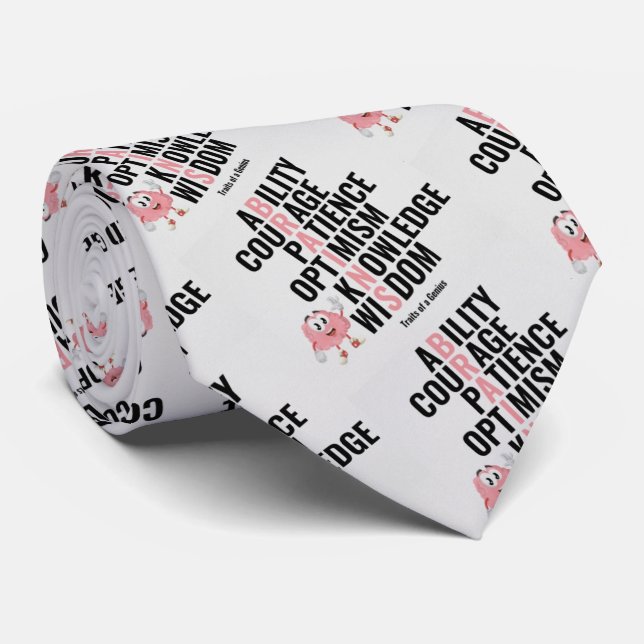 Gravata Traços de um Gênio (Rolled)