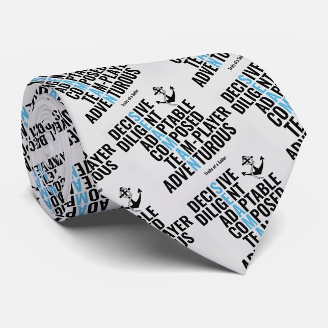 Gravata Traços de um Marinheiro (Rolled)