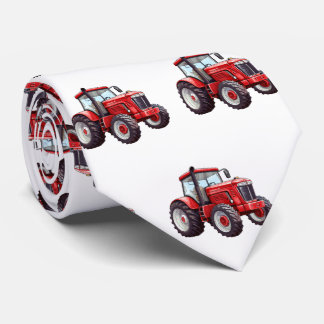 Gravata Trator de Fazenda Vermelha masculino