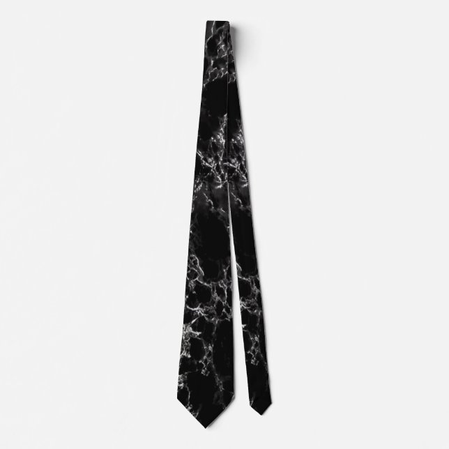 Gravata Trendy Black Marble Stone - Para Ele (Frente)