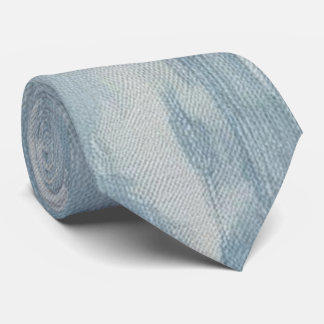 Gravata Trendy Blue Jean Tecido Neck Tie