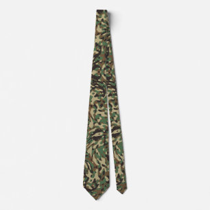 Gravata Trendy Camouflage Green