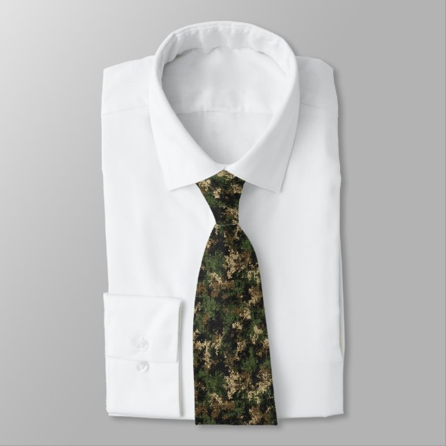 Gravata Trendy Dad Fathers Day Gifts Camo  (Amarrado)