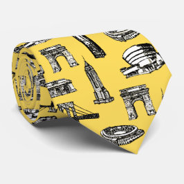 Gravata Trendy moderno padrão da design, homens amarelos