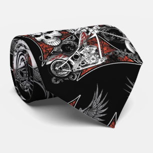 Gravata Três crânios