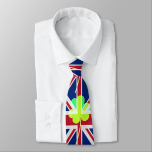 Gravata Trevo britânico irlandês St Patrick Reino Unido 