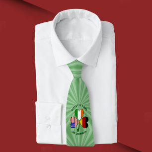 Gravata Trevo de Três Folhas Personalizado Alemão Irlandês