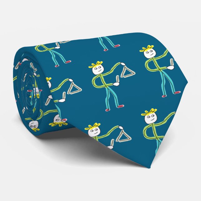 Gravata Triangle Playing Stickman (Rolled)