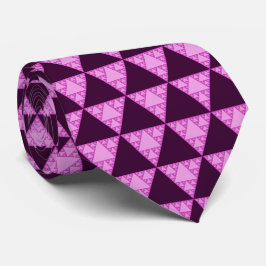Gravata Triângulo Sierpinski como um triângulo rosa LGBTQ+
