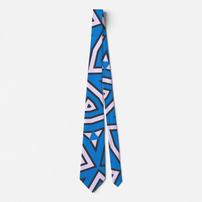 Gravata triângulos em azul (Frente)