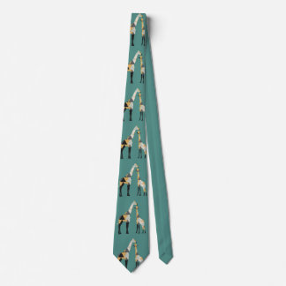 Gravata Triângulos Geométricos Giraffe Tie