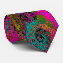 Trippy Turquoise Abstrato Retro Liquid Swirl
