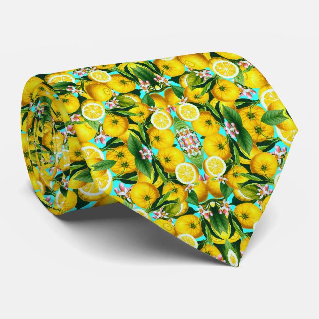 GRAVATA TROPICAL LEMONS MEN'S (Rolled)