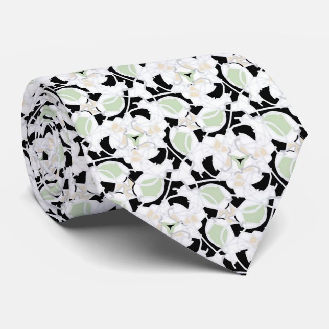 Gravata Truly Mint Vine Boungenerosos Florals (Rolled)