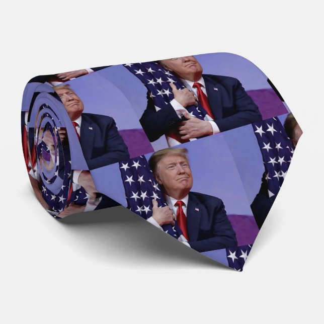 Gravata Trump 2020 - Keep America Excelente (Rolled)