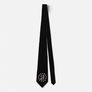 Gravata Trump 45 47 Estrelas Bandeira dos EUA Vintage Amer