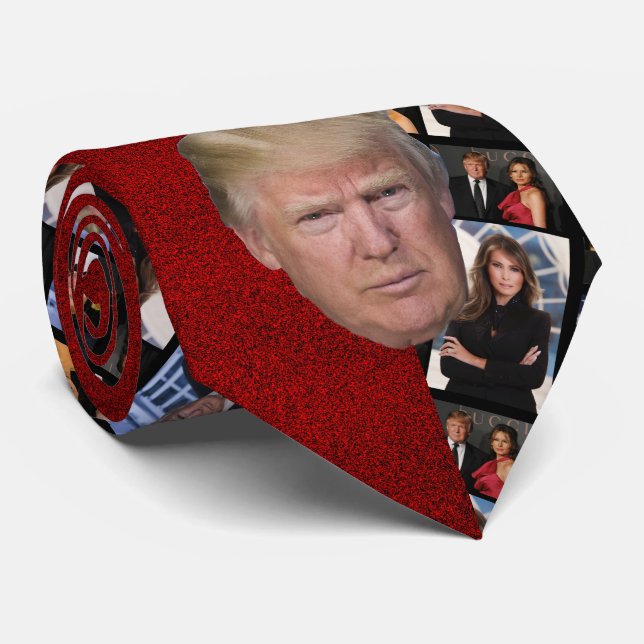 GRAVATA TRUMP-COLLAGE (Rolled)