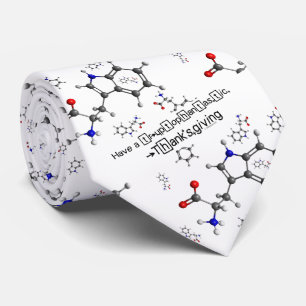 Gravata Tryptophan Molecule Tie