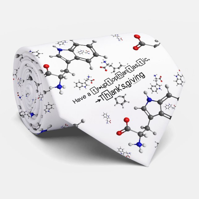 Gravata Tryptophan Molecule Tie (Rolled)