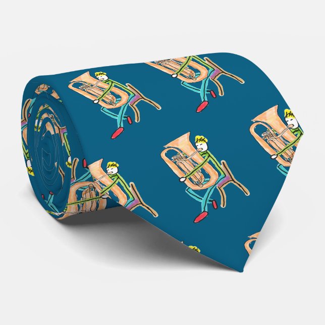 Gravata Tuba Playing Stickman (Rolled)