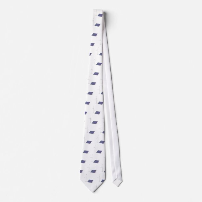 Gravata Turbina eólica e painel solar (Frente)