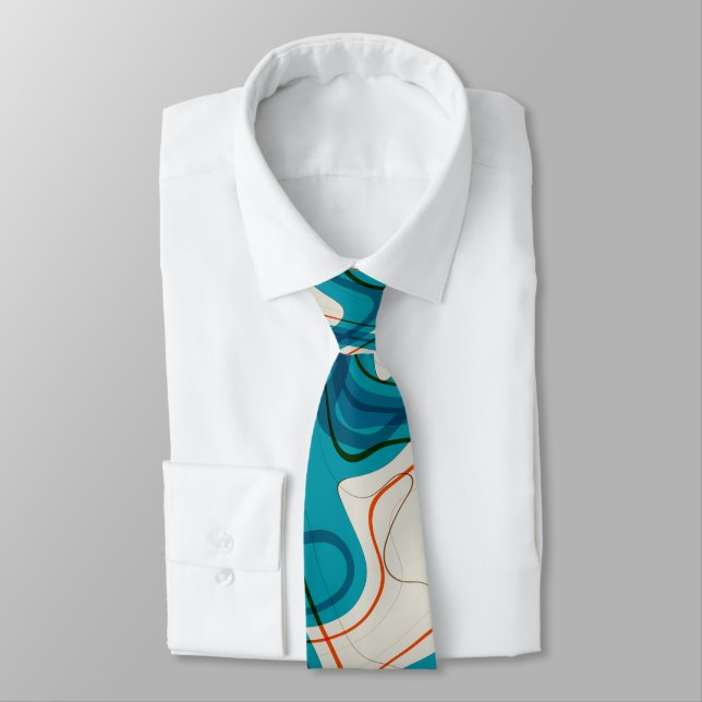 Gravata Turquesa e rochas vermelhas (Amarrado)