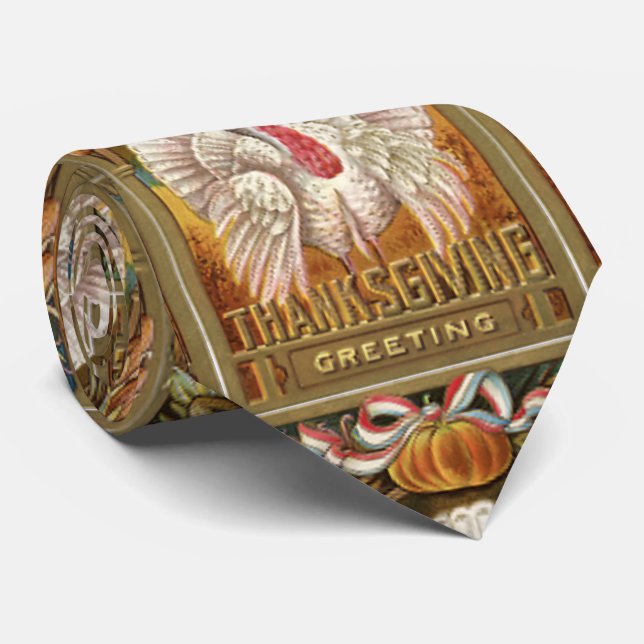 Gravata Turquia Branca (Rolled)