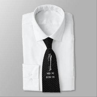 Gravata Tuxedo - Silvery on Black Art Deco Newlyweds Tie
