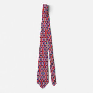 Gravata UK Flag Honeycomb Tie