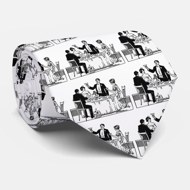 Gravata Um brinde (Rolled)