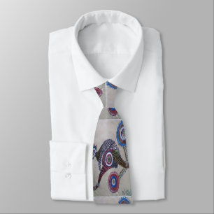 Gravata Una corbata para hoje ocación con diseños Aborigen