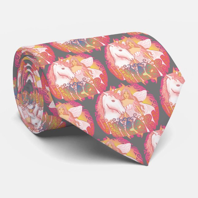 Gravata Unicórnio Retro (Rolled)