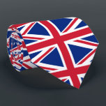Gravata Union Jack - Reino Unido - Bandeira britânica<br><div class="desc">Bandeira Britânica/Reino Unido</div>