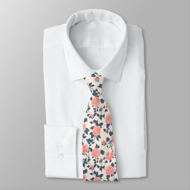 Gravata Unique Mens Accessories Rose Floral (Amarrado)