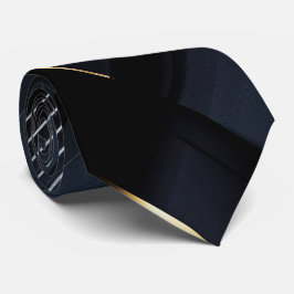 Gravata Urban Sophistication - negro carbón, grises y oro
