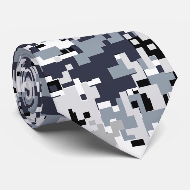 Gravata Urban Style Grey Digital Camouflage (Rolled)