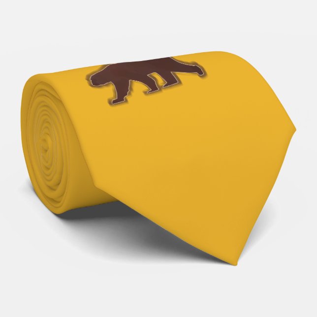 Gravata Urso Castanho (Rolled)
