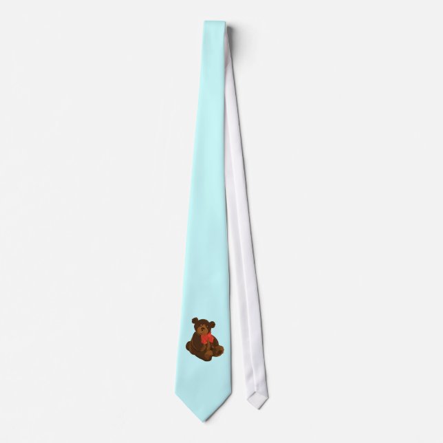 Gravata Urso de desenho animado bonito (Frente)