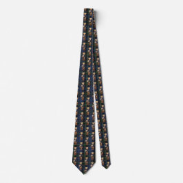 Gravata Urso de Natal Xadrez Luxuoso e Elegante