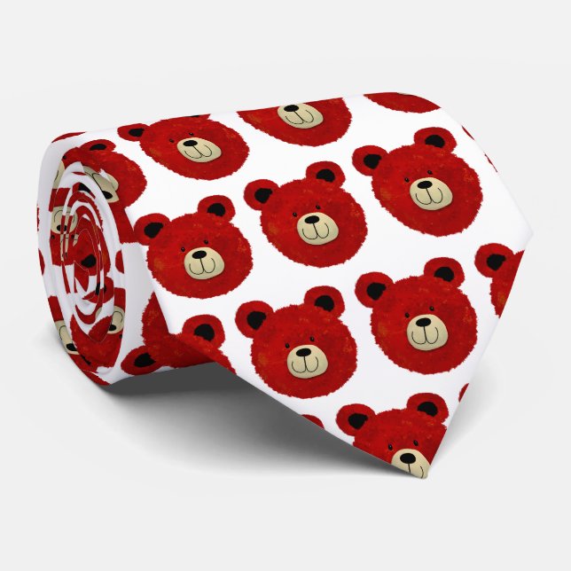 Gravata Urso de Teddy (Rolled)