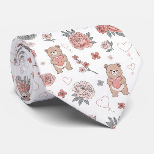 Gravata Urso Fofo e Corações -- Berçário Pastel (12)