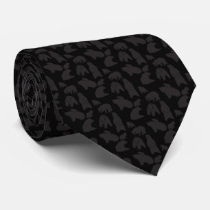 Gravata Urso Negro