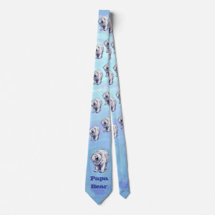 Gravata Urso Polar do Papa Urso