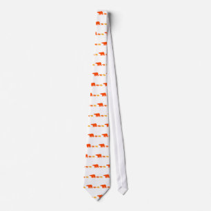 Gravata Urso Polar Laranja