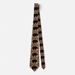 Gravata Urso Preto E Tubarão
