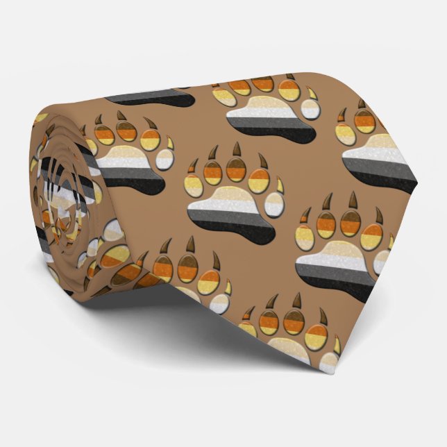 Gravata Urso - Símbolo da garra do urso ursino (Rolled)