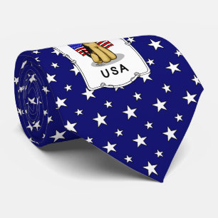 Gravata USA American Flag Airedale Terrier Dog - Cute
