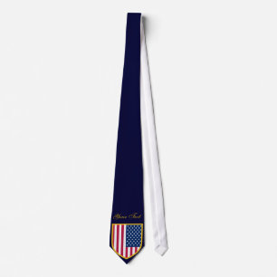 Gravata USA Flag Personated American Pride Neck Tie